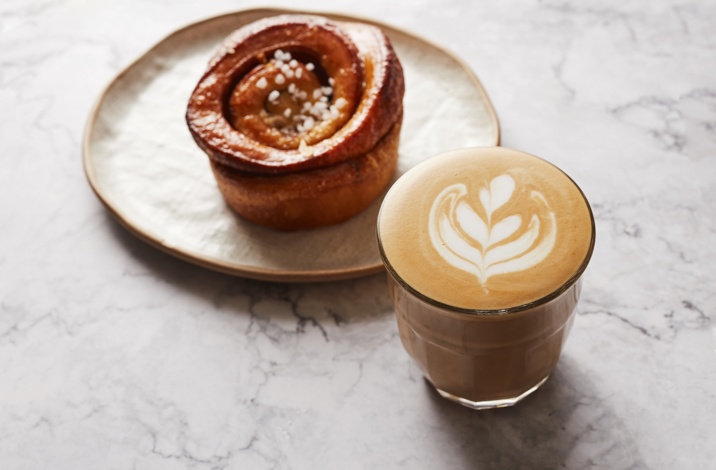 Coffee And Cinnamon Bun